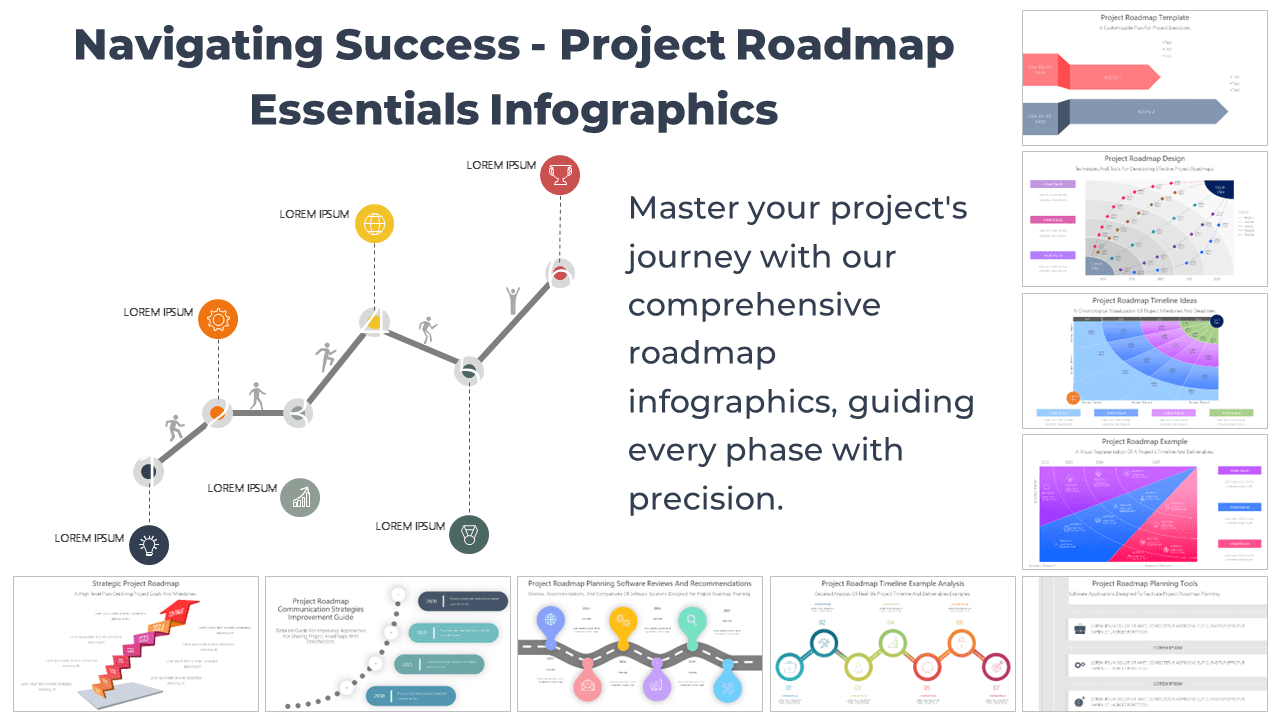 Project Roadmaps Infographics | Detailed Planning Tools To Visualize Success